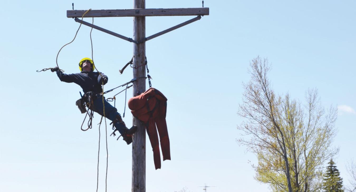 Journeyman Lineworker Trent Edens