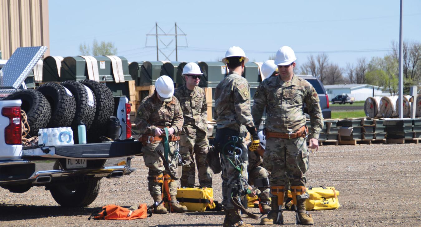 Grand Forks Air Force Base lineworkers